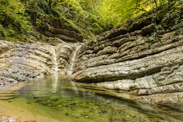 Waterfall in forest