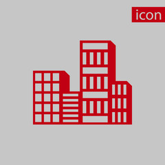 Obraz premium city icon stock vector illustration flat design