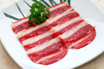 Beef sliced japanese bbq