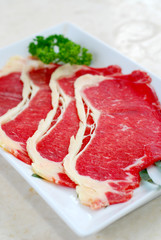 Beef sliced japanese bbq