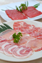 Pork sliced japanese bbq