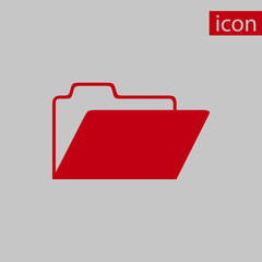 folder icon stock vector illustration flat design
