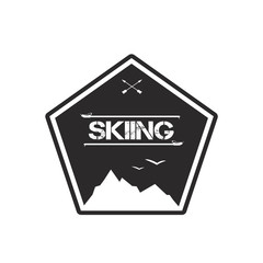 Logo design for skiing