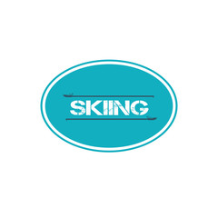 Logo design for skiing
