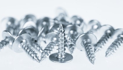 Many silver screws toned grey