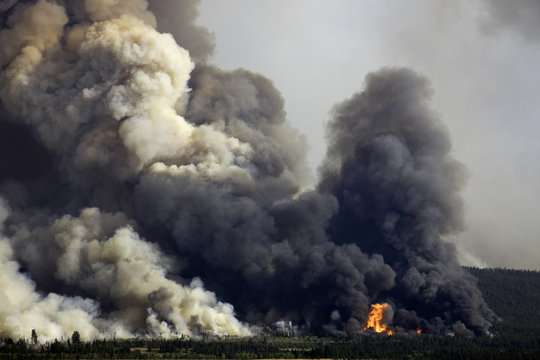 Forest Fire imagery in the Chilcotin region of British Columbia Canada