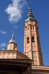 Fototapeta premium Collegiate church of Santa Maria la Mayor, Calatayud. Zaragoza province, Spain