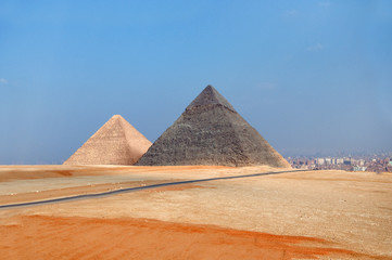 Fototapeta na wymiar the great pyramids of Giza