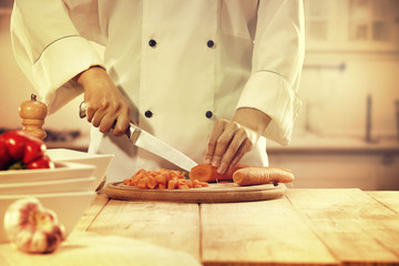 Obraz premium cook in kitchen 