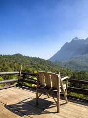 Obraz premium See view Chiang Dao mountain at Chiang Mai Thailand.