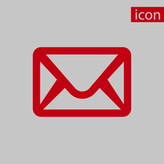 Envelope Mail icon, vector illustration. Flat design style