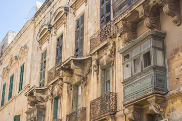 Fototapeta na wymiar Fassade in Valletta