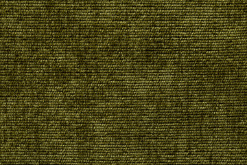 Olive green background from a soft textile material. sheathing fabric with natural texture. Cloth backdrop.