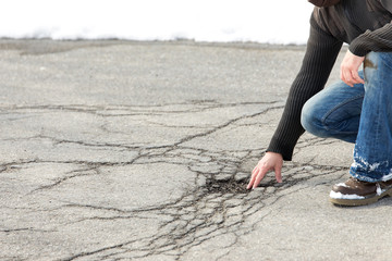 Gutachten von Straßenschäden durch Frost und Kälte