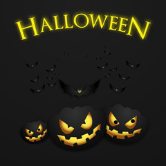 Halloween Background. Halloween Poster Concept. Vector illustration