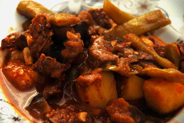 meat stew dinner