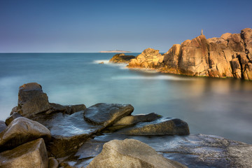 View to island St. Ivan near Sozopol, Bulgaria