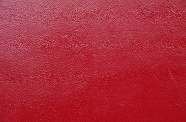 Red paint leather background or texture