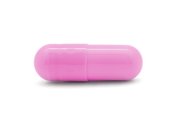 pills capsules isolated on white background