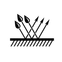 Waterproof symbol. Surface with water drops and bounce arrows