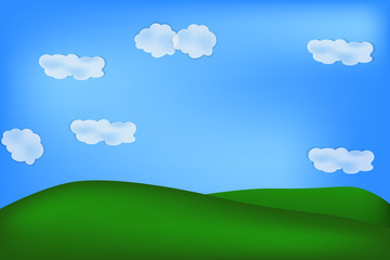 Obraz na płótnie Canvas Background of green feild