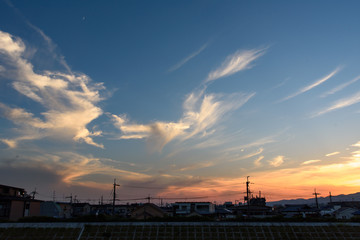 Obraz premium 夕暮れの風景