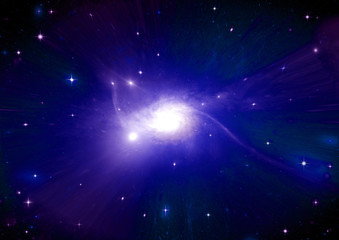 galaxy in a free space