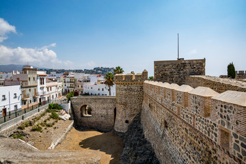 Fototapeta na wymiar View of Almuñécar (Almunecar) castle on a beautiful day, Spain 