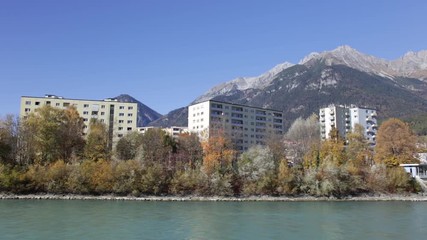 Sunny day in the mountains at the Austrian Alps in Innsbruck