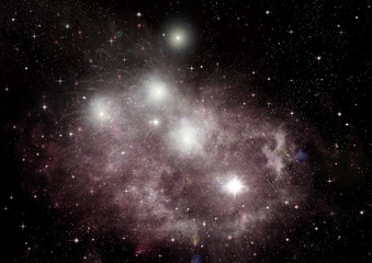 galaxy in a free space