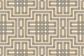 Retro repetitive wallpaper - Vintage vector pattern