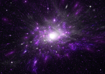 galaxy in a free space