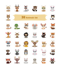 38 Colorful animal illustration