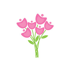 pink spring flowers