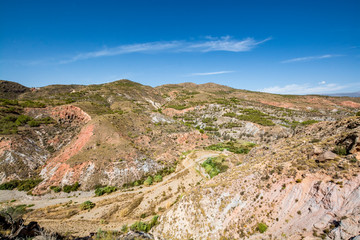 Amazing landscape of Sierra Nevada, Alpujarra/Almeria region, Spain
