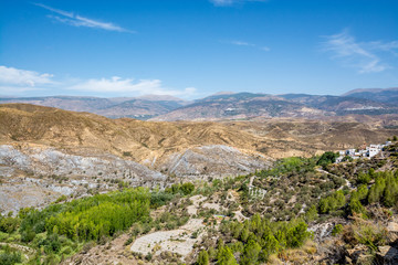 Amazing landscape of Sierra Nevada, Alpujarra/Almeria region, Spain