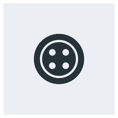 Button icon, image jpg, vector eps, flat web, material icon, icon with long shadow on grey background