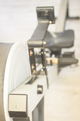 Gym exercise rowing machine
