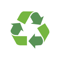 Recycle Sign, Triangular arrows sign for recycle, Recycling icon vector