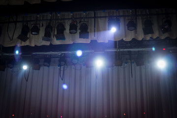 scene, a curtain theater