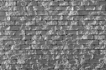 Black white brick wall shiny