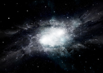 galaxy in a free space