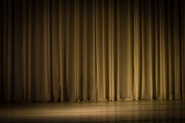 scene, a curtain theater