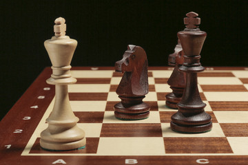 White chess king in check © vladphotomoscow
