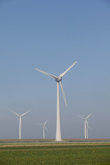 Windturbines producing alternative energy
