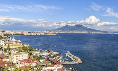 Fototapeta na wymiar Napoli and Vesuvio