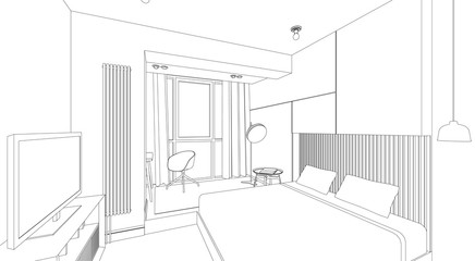 Bedroom line interior