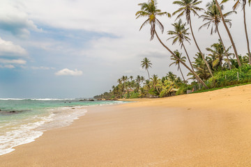 Beautiful tropical beach in Sri Lanka