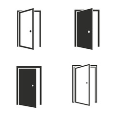 Door icon set.