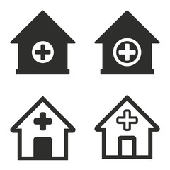 Hospital icon set.